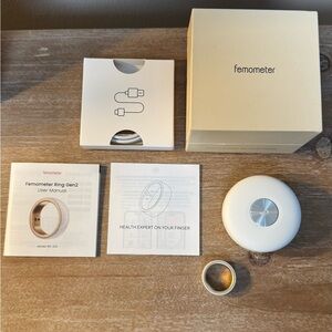 New Femometer Ring Gen2 - White, Women’s Size 8